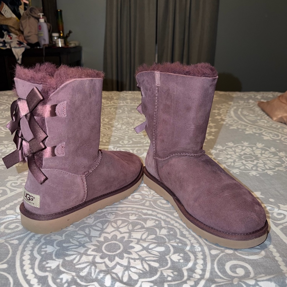 UGG Bailey Bow II Size 8 Purple